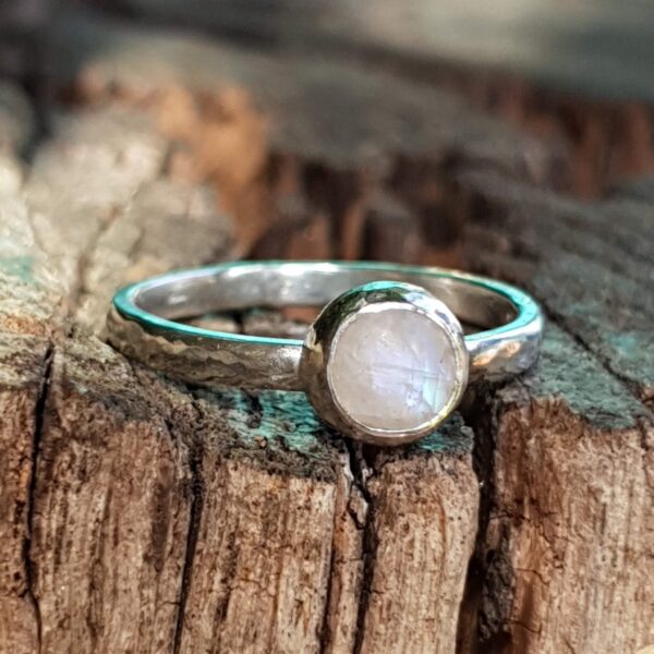 sparkle moon ring