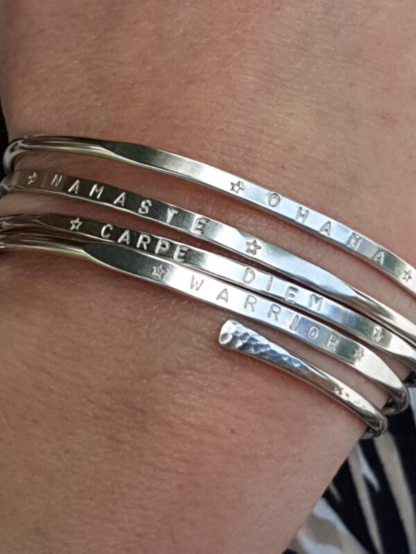 leoni cuff silver personalised mooki