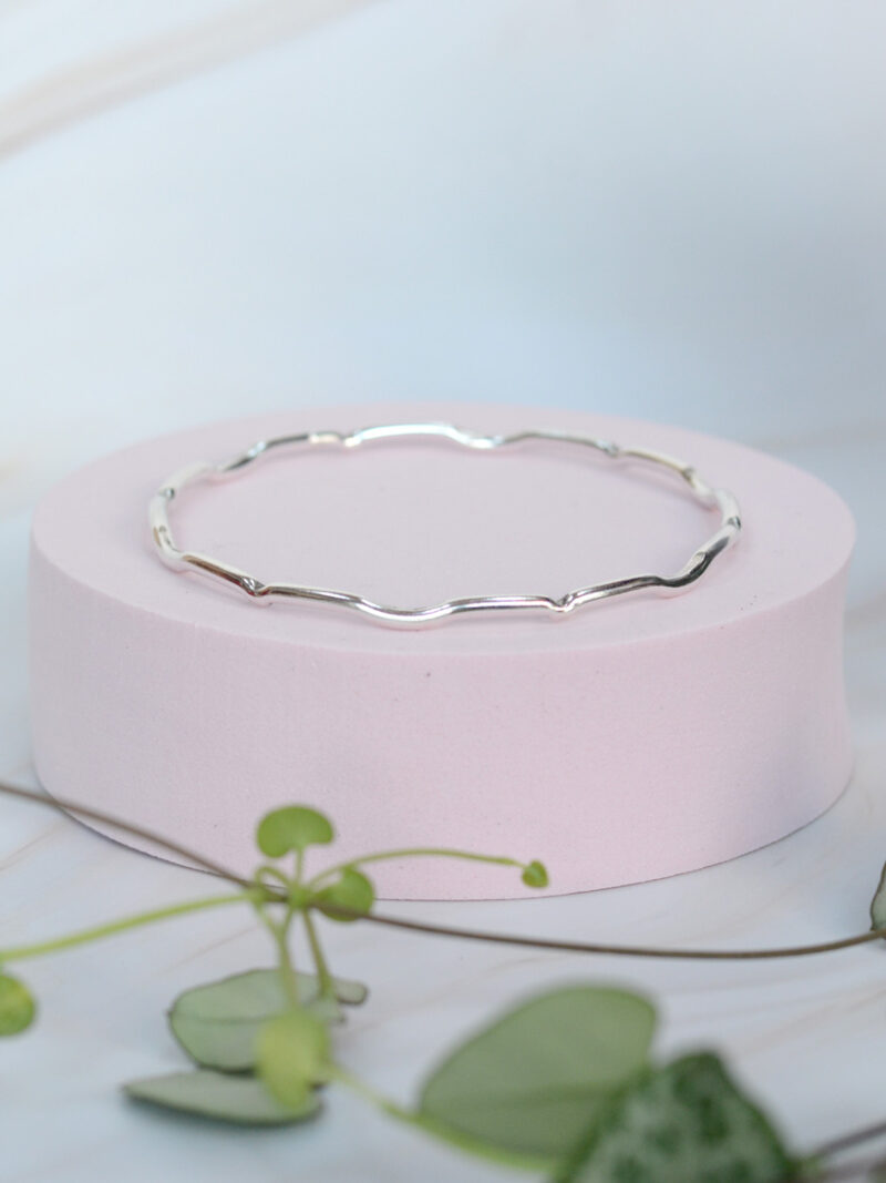 wiggle beatrice bangle mooki jewellery silver handmade silversmith