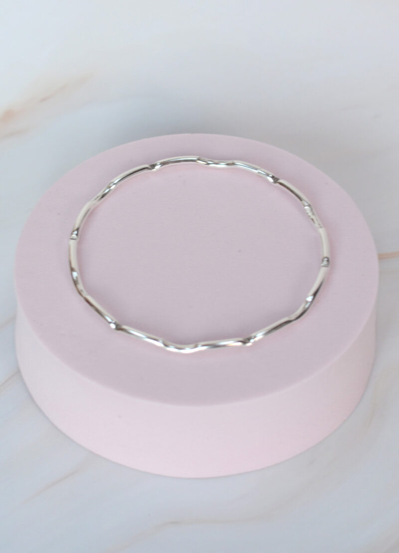 wiggle beatrice bangle mooki jewellery silver handmade silversmith