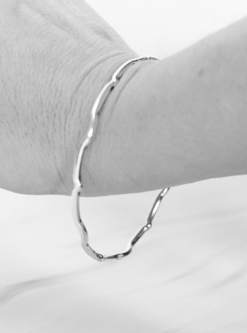 wiggle beatrice bangle mooki jewellery silver handmade silversmith