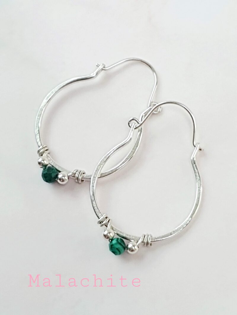 maxi boho hoops mooki jewellery malachite