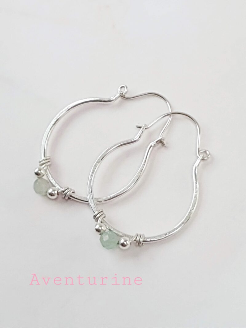 maxi boho hoops mooki jewellery aventurine