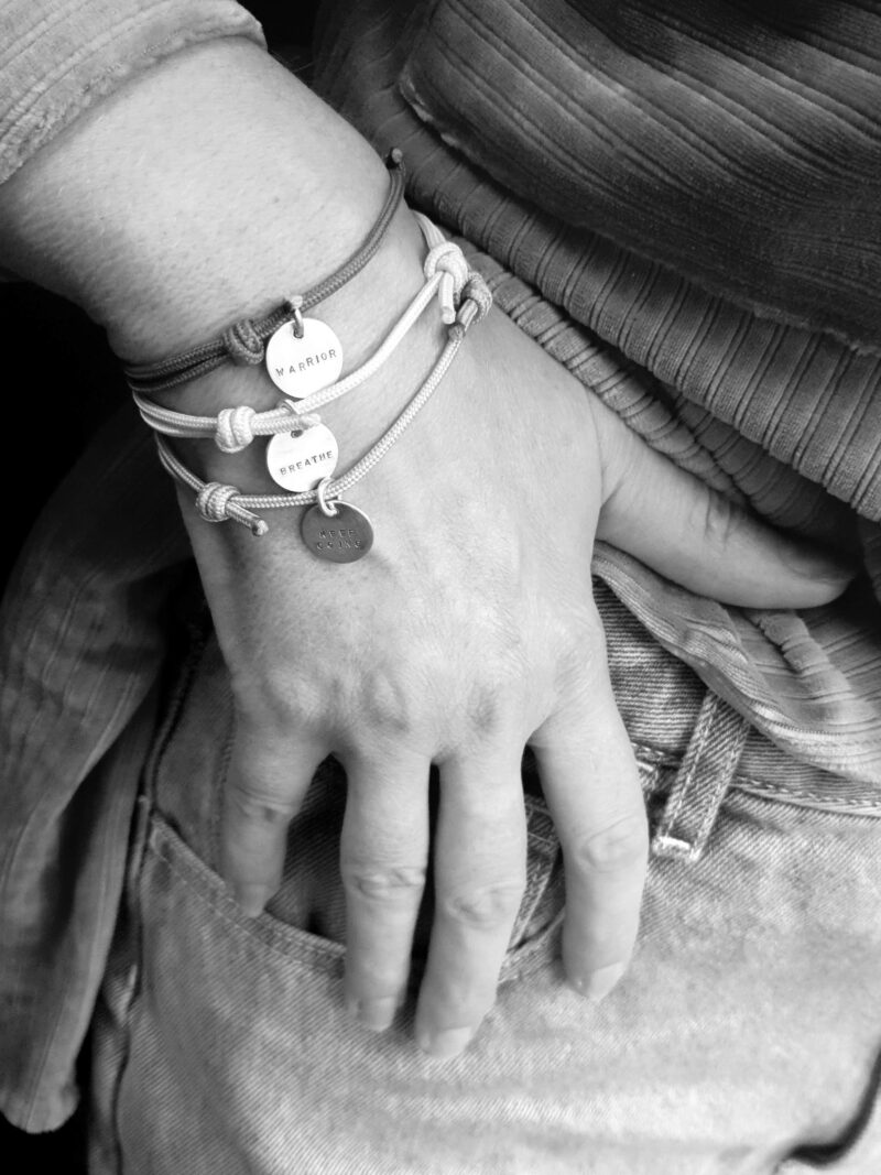 mooki ropes anxiety bracelet recylced silver