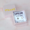 zodiac zero waste studs capricorn mooki jewellery recycled sterling silver