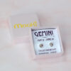 zodiac zero waste studs gemini mooki jewellery recycled sterling silver