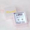 zodiac zero waste studs libra mooki jewellery recycled sterling silver