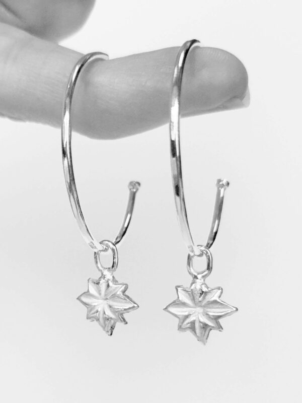 polaris hoops mooki jewellery silver earrings
