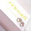 mooki jewellery baby open heart studs