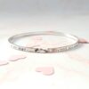 mooki harmony bangle silver personalised