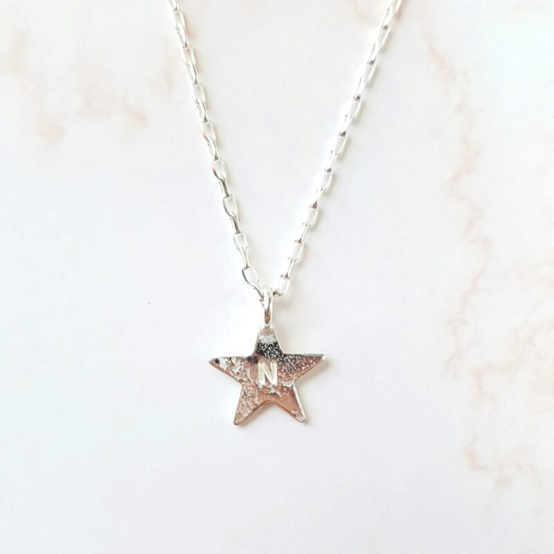 organic star necklace