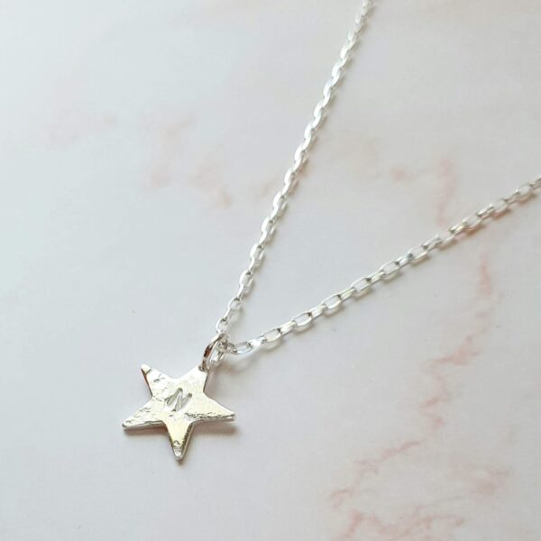 organic star necklace