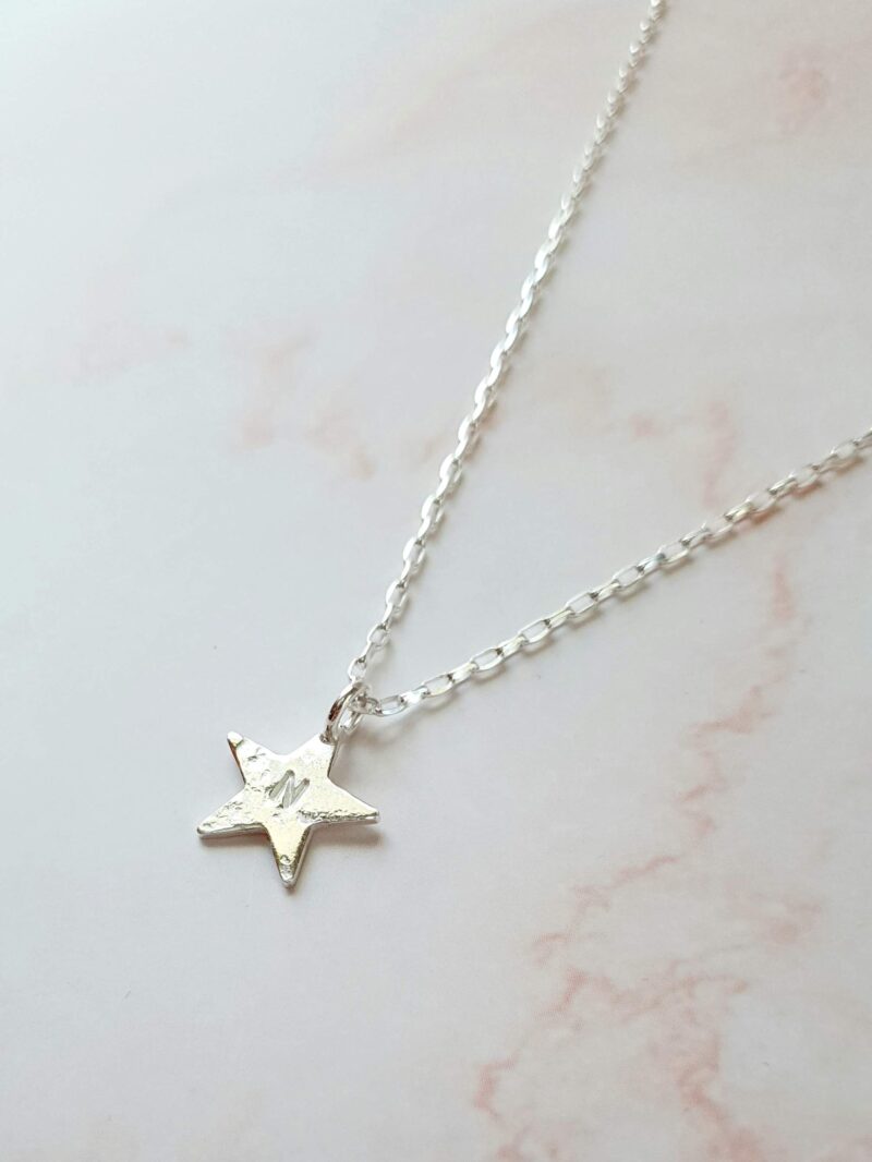 organic star necklace