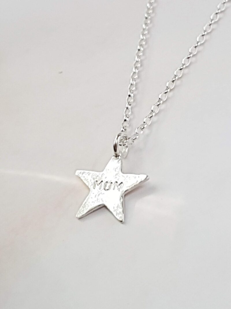 organic star necklace