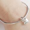 maxi heart charm bangle