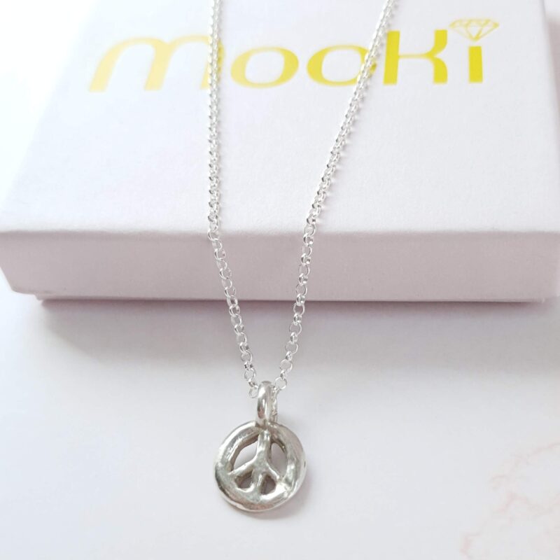 mooki midi peace necklace belcher