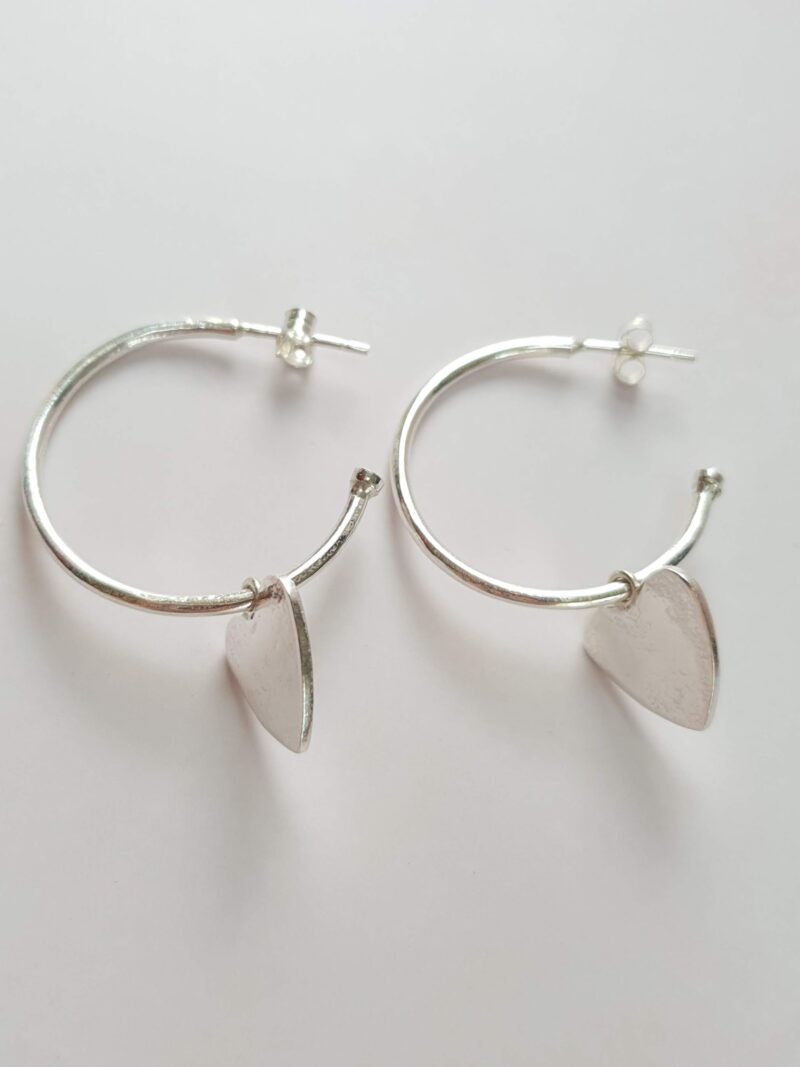 mooki maxi moon hoops silver jewellery earrings