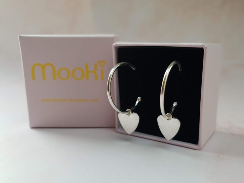 mooki maxi moon hoops silver jewellery earrings