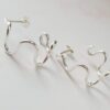 mooki jewellery wiggle hoops recycled silver earrings