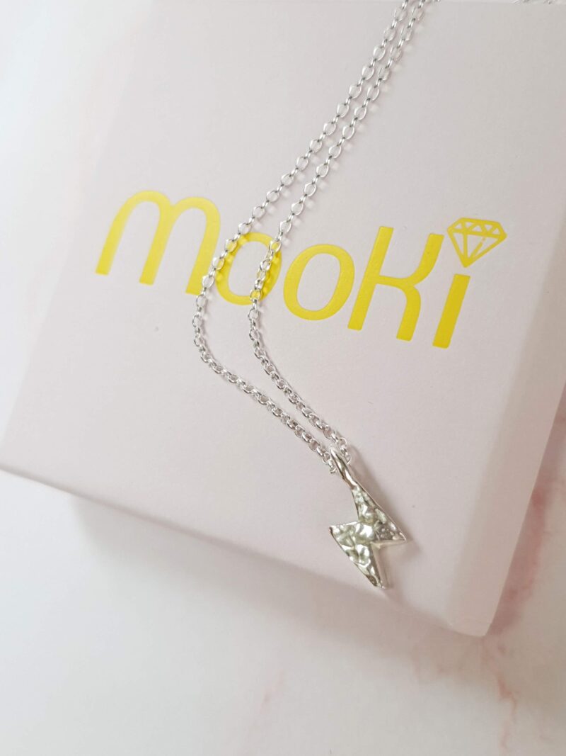 midi elektrika belcher chain paperclip necklace mooki electric bolt lightning