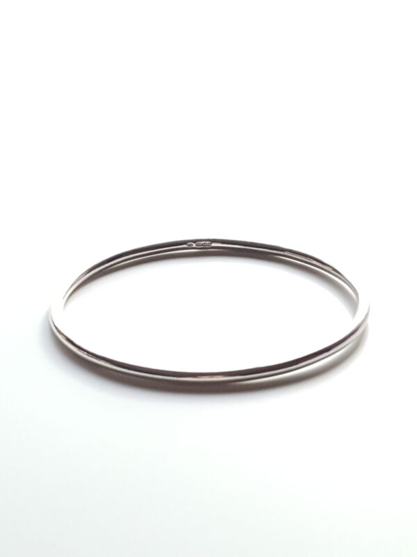 alice bangle polished 3mm mooki jewellery silver
