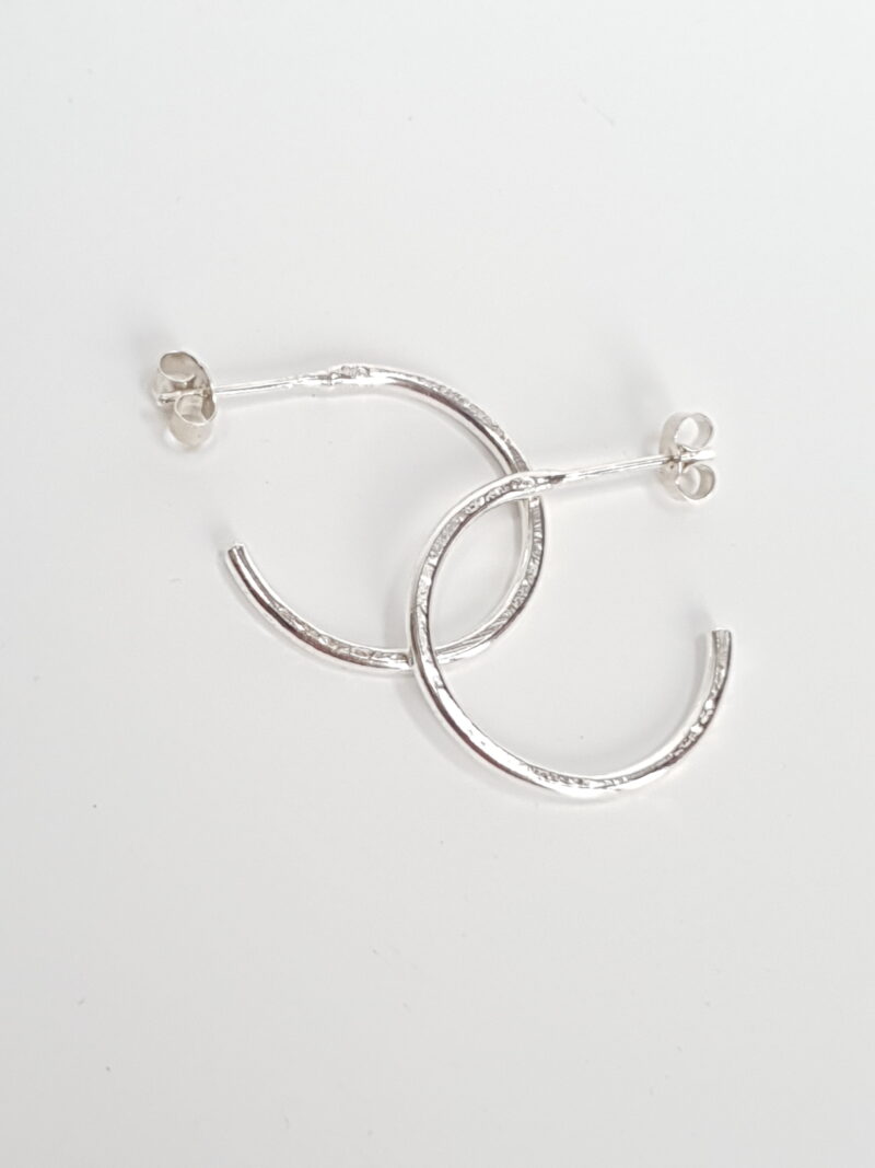 organic hoops mooki jewellery silver