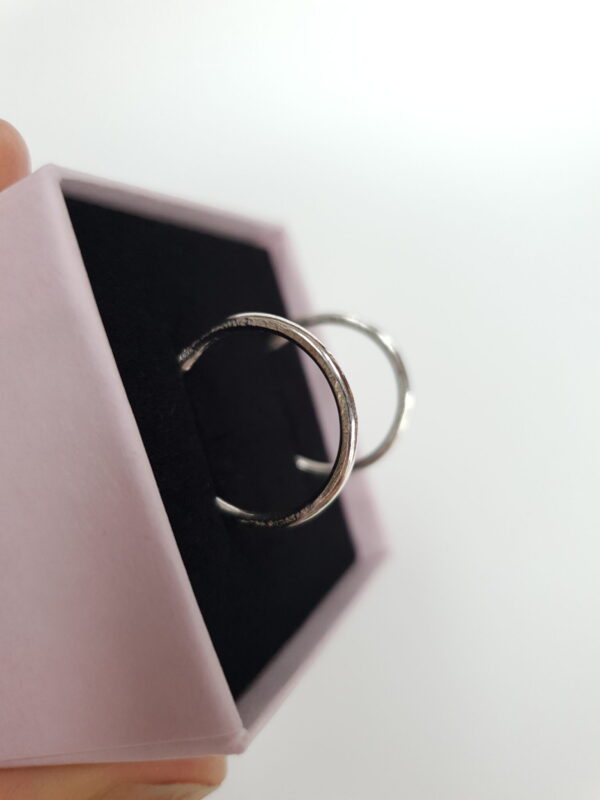 mooki organic hoops silver earrings