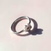 baby bloom ring flower dainty silver mooki jewellery