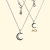 celeste necklace belcher crescent moon luxury recycled sterling silver hand made unique mooki jewellery