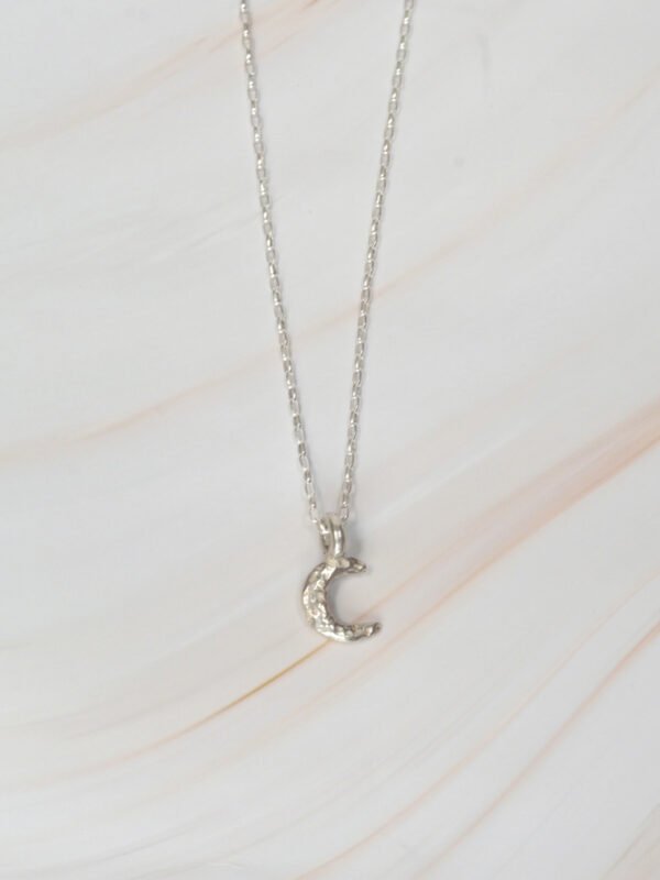 celeste midi necklace belcher mooki jewellery silver sustainable moon dainty