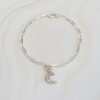 celeste bracelet paperclip mooki jewellery silver moon