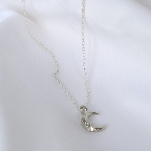 celeste midi necklace belcher mooki jewellery silver sustainable moon dainty