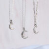 celeste midi necklace belcher mooki jewellery silver sustainable moon dainty