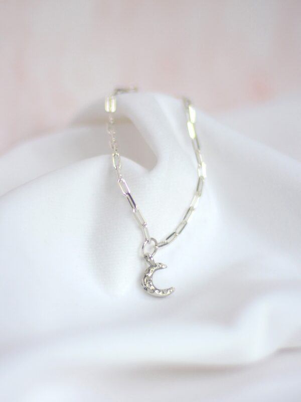 celeste bracelet paperclip mooki jewellery silver moon