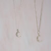 celeste midi necklace belcher mooki jewellery silver sustainable moon dainty