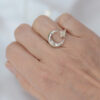 celeste ring mooki jewellery moon star ring chunky sterling silver cleethorpes british designer