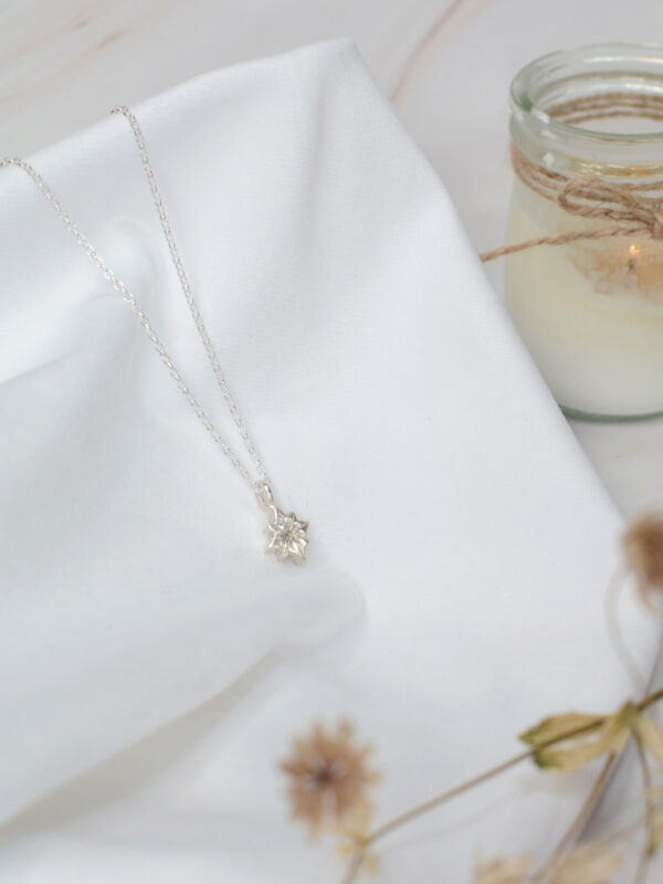 polaris midi necklace mooki jewellery north star silver chunky dainty sustainable recycled sterling cleethorpes jewellers