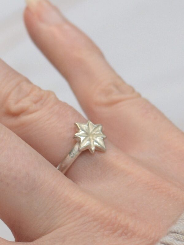 polaris ring mooki jewellery north star silver chunky dainty sustainable recycled sterling cleethorpes jewellers