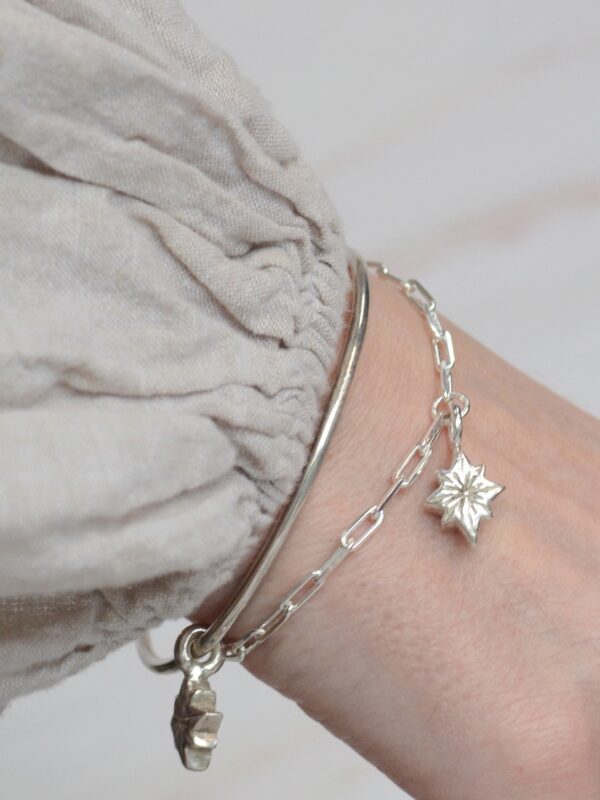 polaris bracelet north star silver mooki jewellery chunky star mantra
