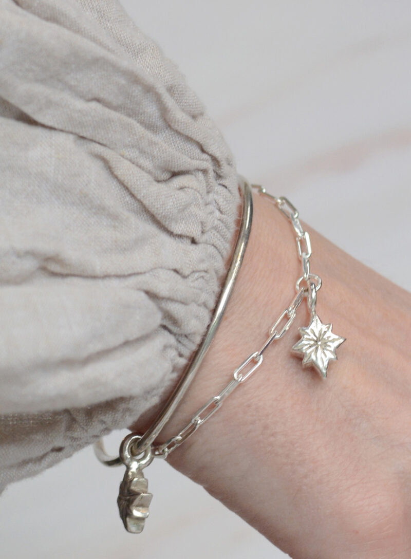 polaris bracelet north star silver mooki jewellery chunky star mantra