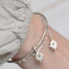 polaris bangle mooki jewellery north star silver chunky dainty sustainable recycled sterling cleethorpes jewellers