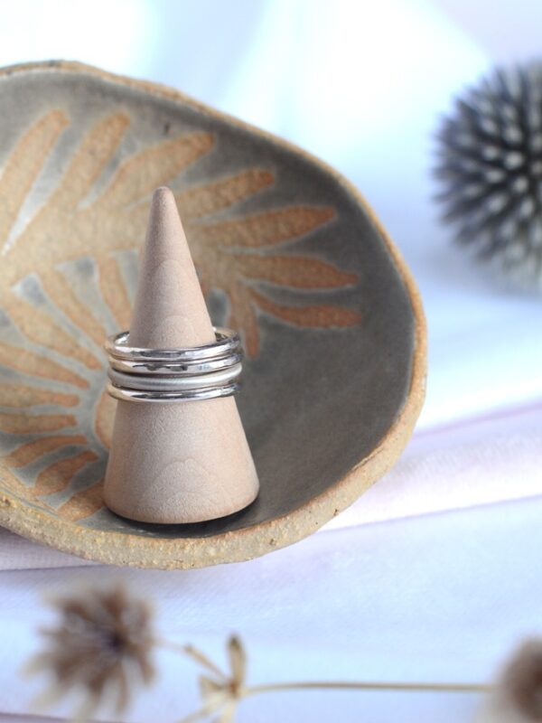 stacking ring mooki jewellery recycled silver stack stacker