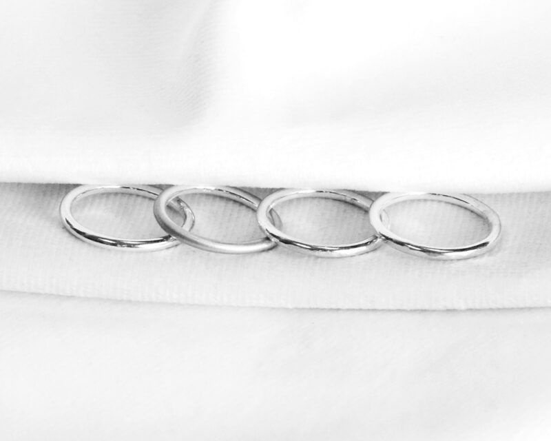 stacking ring mooki jewellery recycled silver stack stacker