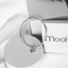 mooki jewellery chunky heart bangle sterling silver charm