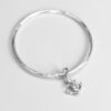 mooki jewellery anchor bangle charm sterling silver nautical sailor