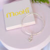 mooki jewellery anchor bangle charm sterling silver nautical sailor