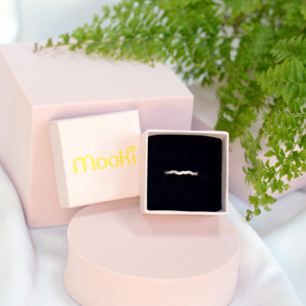 mooki jewellery beatrice ring silver stacker stacking