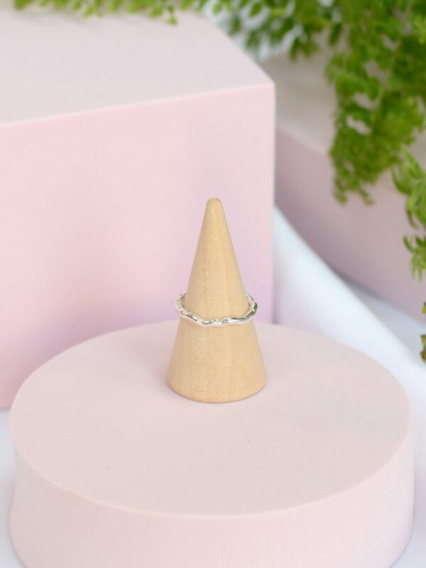 mooki jewellery beatrice ring silver stacker stacking