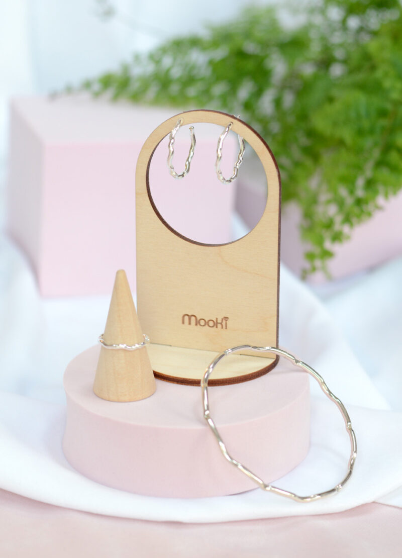 mooki jewellery beatrice ring silver stacker stacking