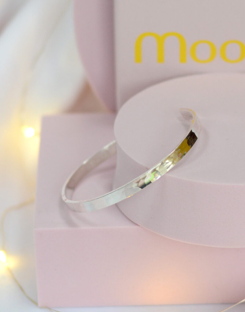 mooki timeless cuff organic hammered recycled silver grimsby cleethorpes